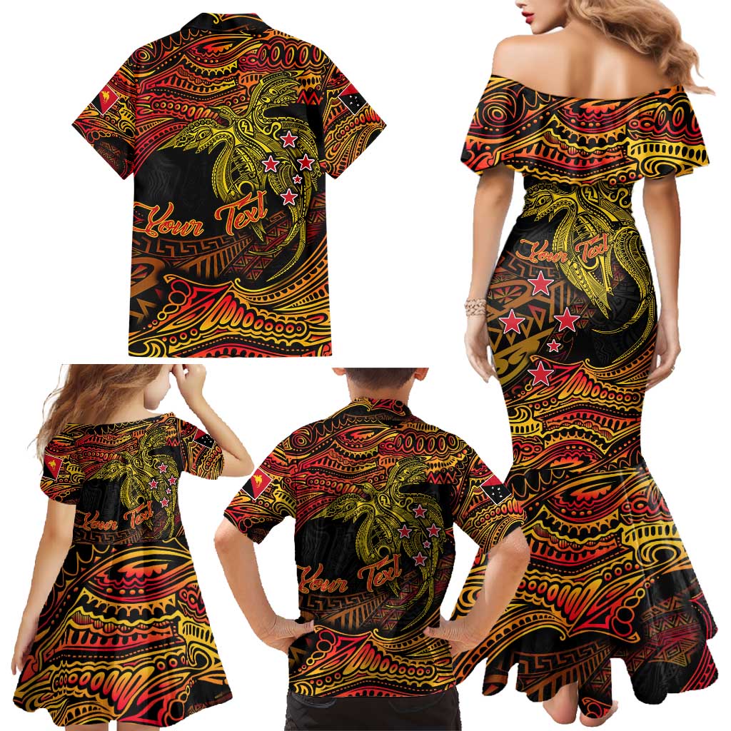 Papua New Guinea 50th Independence Day Family Matching Mermaid Dress and Hawaiian Shirt Culture Spirit and Sovereignty DT02 - Polynesian Pride