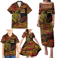 Papua New Guinea 50th Independence Day Family Matching Puletasi and Hawaiian Shirt Culture Spirit and Sovereignty DT02 - Polynesian Pride