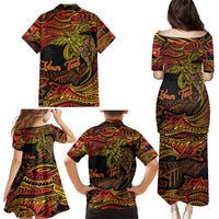 Papua New Guinea 50th Independence Day Family Matching Puletasi and Hawaiian Shirt Culture Spirit and Sovereignty DT02 - Polynesian Pride