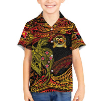 Papua New Guinea 50th Independence Day Family Matching Puletasi and Hawaiian Shirt Culture Spirit and Sovereignty DT02 Son's Shirt Art - Polynesian Pride