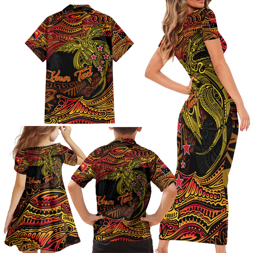 Papua New Guinea 50th Independence Day Family Matching Short Sleeve Bodycon Dress and Hawaiian Shirt Culture Spirit and Sovereignty DT02 - Polynesian Pride