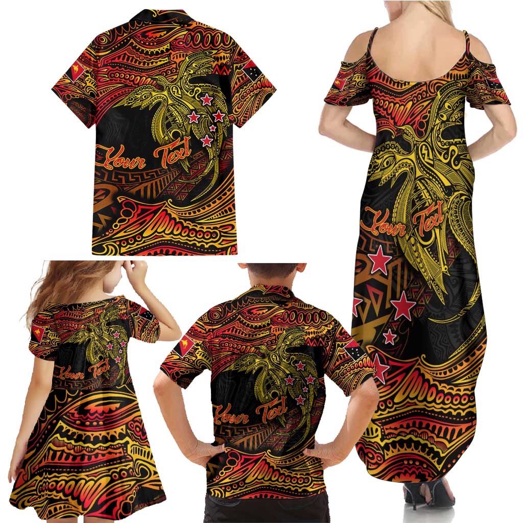 Papua New Guinea 50th Independence Day Family Matching Summer Maxi Dress and Hawaiian Shirt Culture Spirit and Sovereignty DT02 - Polynesian Pride