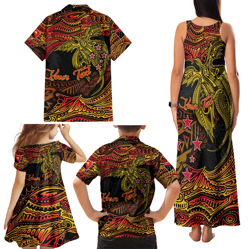 Papua New Guinea 50th Independence Day Family Matching Tank Maxi Dress and Hawaiian Shirt Culture Spirit and Sovereignty DT02 - Polynesian Pride