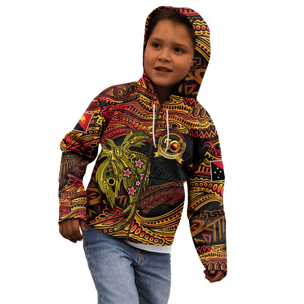 Papua New Guinea 50th Independence Day Kid Hoodie Culture Spirit and Sovereignty DT02 - Polynesian Pride