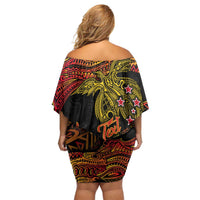 Papua New Guinea 50th Independence Day Off Shoulder Short Dress Culture Spirit and Sovereignty DT02 - Polynesian Pride