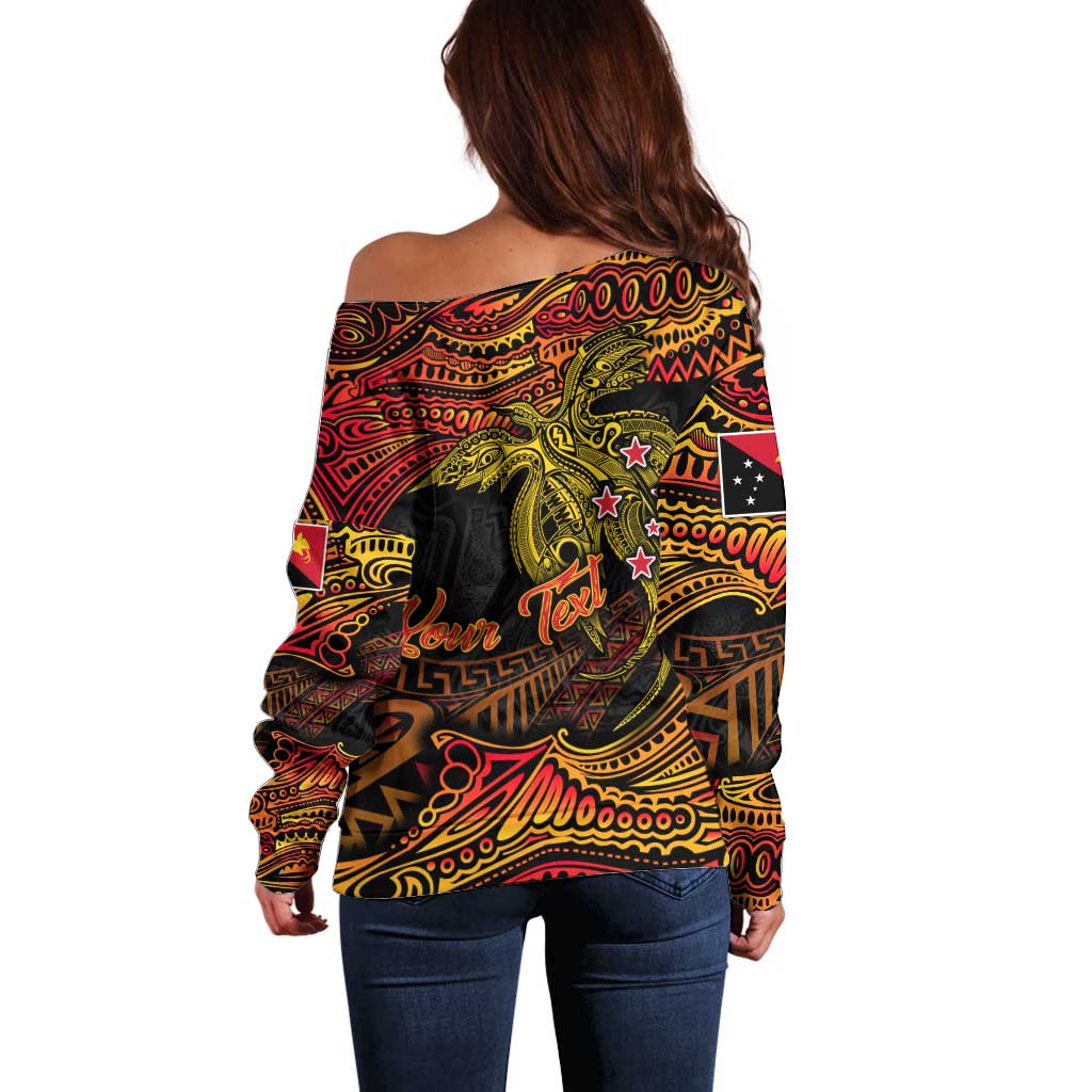 Papua New Guinea 50th Independence Day Off Shoulder Sweater Culture Spirit and Sovereignty DT02 - Polynesian Pride