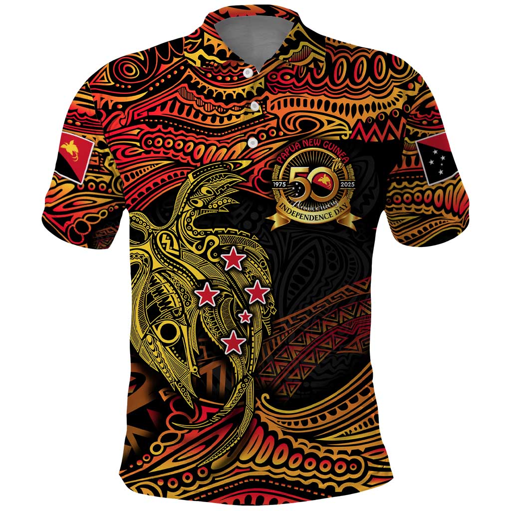Papua New Guinea 50th Independence Day Polo Shirt Culture Spirit and Sovereignty DT02 Art - Polynesian Pride