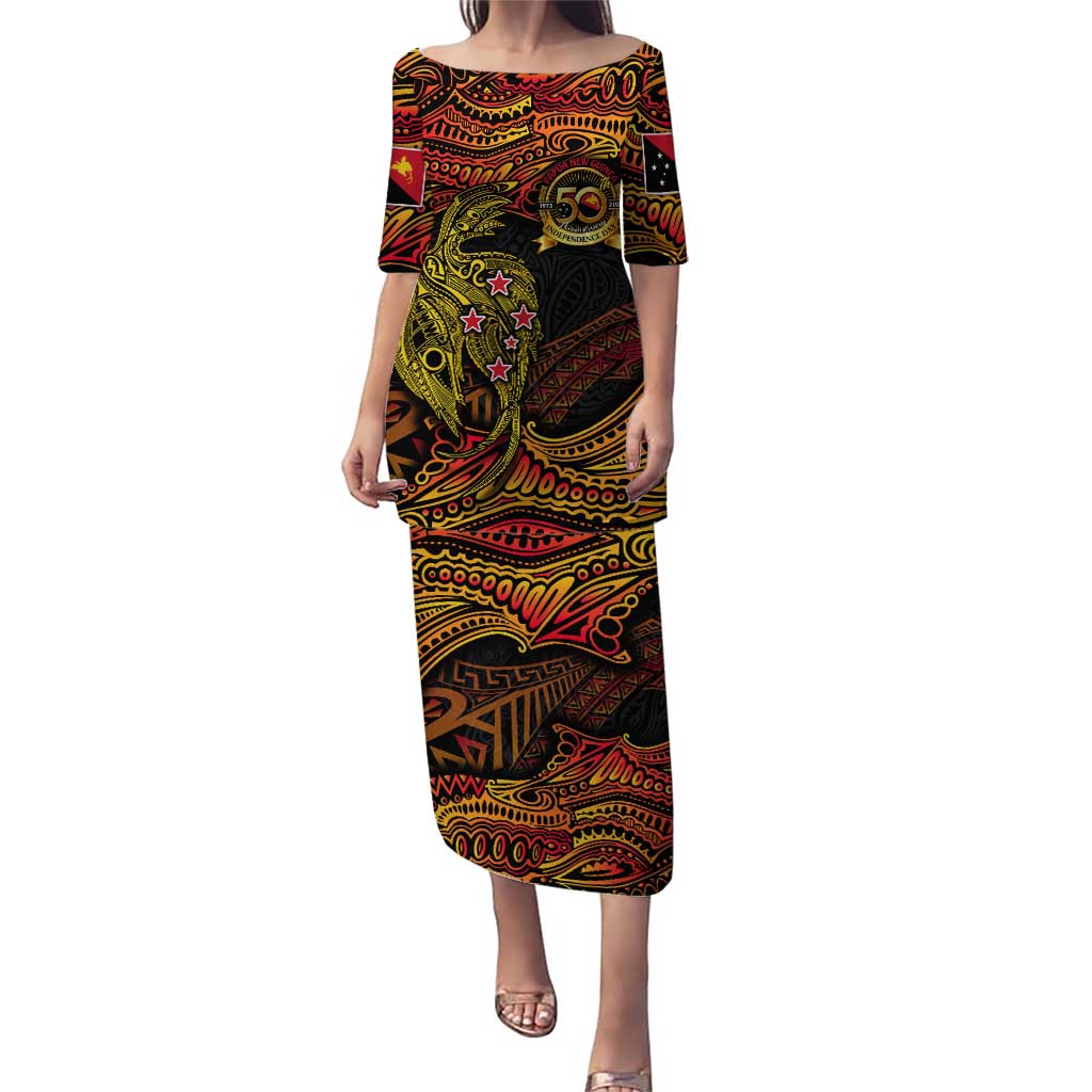 Papua New Guinea 50th Independence Day Puletasi Culture Spirit and Sovereignty DT02 Long Dress Art - Polynesian Pride