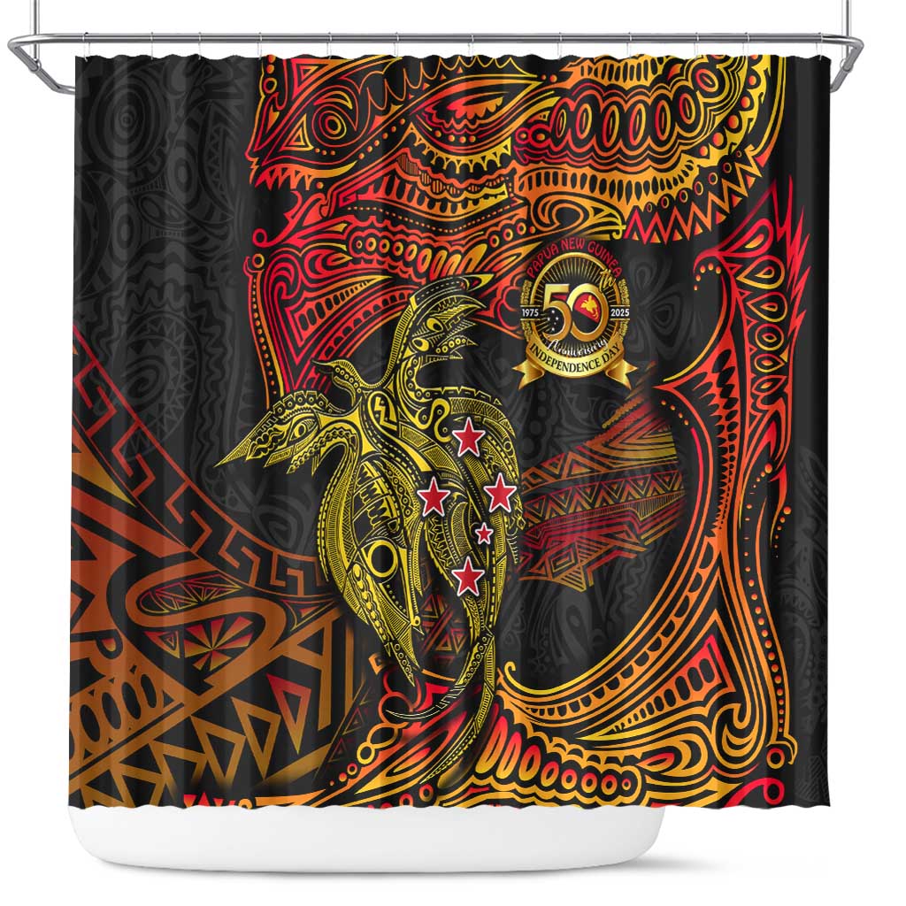 Papua New Guinea 50th Independence Day Shower Curtain Culture Spirit and Sovereignty DT02 Art - Polynesian Pride