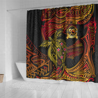 Papua New Guinea 50th Independence Day Shower Curtain Culture Spirit and Sovereignty DT02 - Polynesian Pride