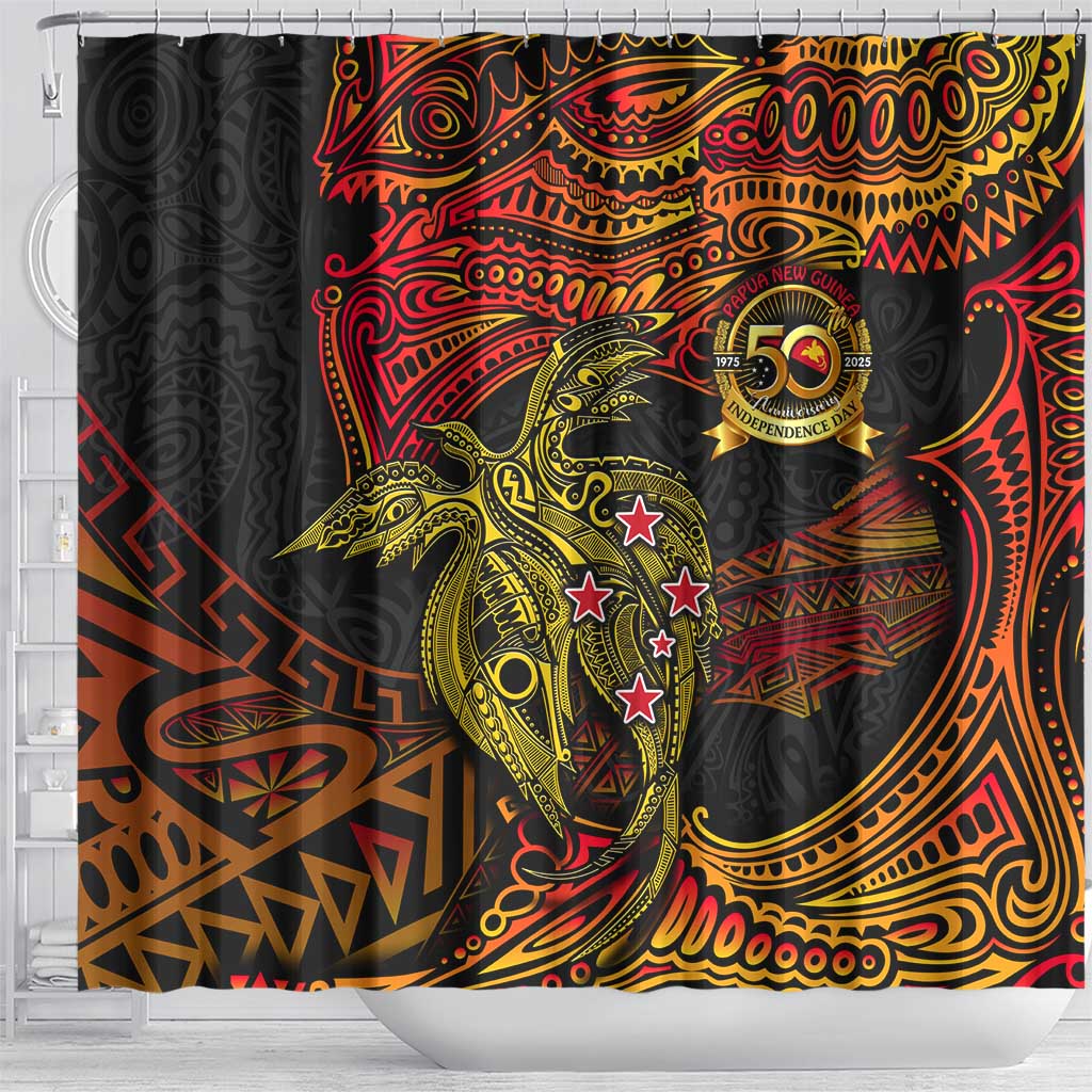 Papua New Guinea 50th Independence Day Shower Curtain Culture Spirit and Sovereignty DT02 - Polynesian Pride