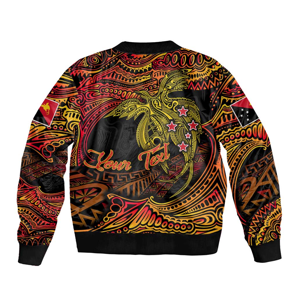 Papua New Guinea 50th Independence Day Sleeve Zip Bomber Jacket Culture Spirit and Sovereignty DT02 - Polynesian Pride