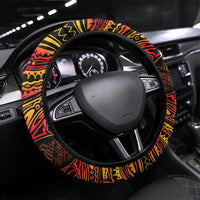 Papua New Guinea 50th Independence Day Steering Wheel Cover Culture Spirit and Sovereignty DT02 Universal Fit Art - Polynesian Pride