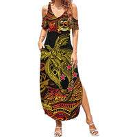 Papua New Guinea 50th Independence Day Summer Maxi Dress Culture Spirit and Sovereignty DT02 Women Art - Polynesian Pride