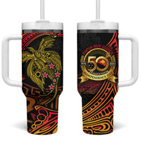 Papua New Guinea 50th Independence Day Tumbler With Handle Culture Spirit and Sovereignty DT02 One Size: 40 oz Art - Polynesian Pride