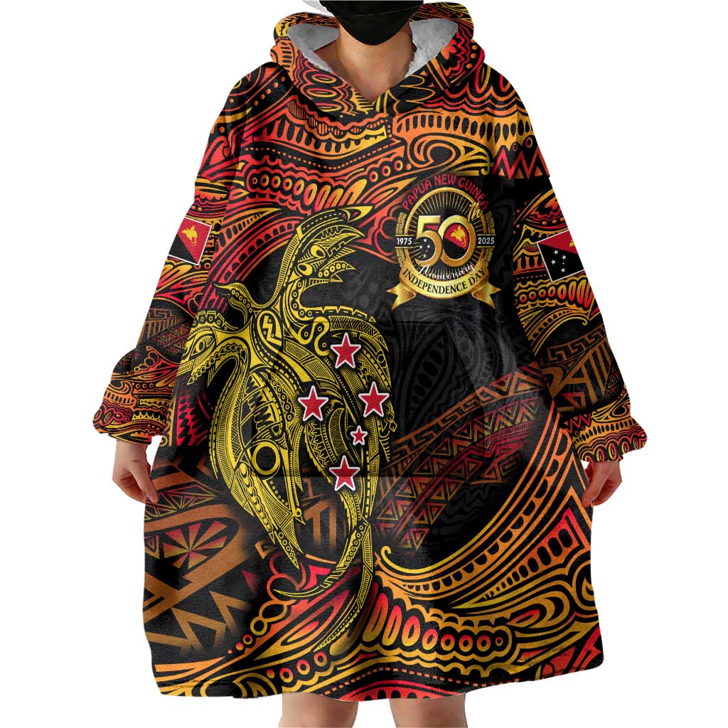 Papua New Guinea 50th Independence Day Wearable Blanket Hoodie Culture Spirit and Sovereignty DT02 - Polynesian Pride