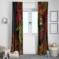 Papua New Guinea 50th Independence Day Window Curtain Culture Spirit and Sovereignty DT02 - Polynesian Pride