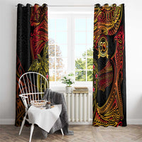 Papua New Guinea 50th Independence Day Window Curtain Culture Spirit and Sovereignty DT02 - Polynesian Pride