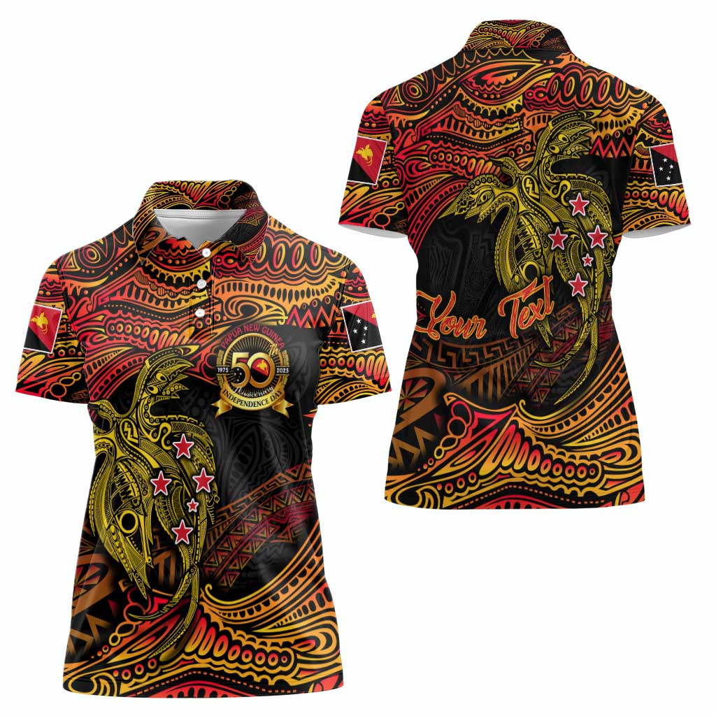 Papua New Guinea 50th Independence Day Women Polo Shirt Culture Spirit and Sovereignty DT02 - Polynesian Pride