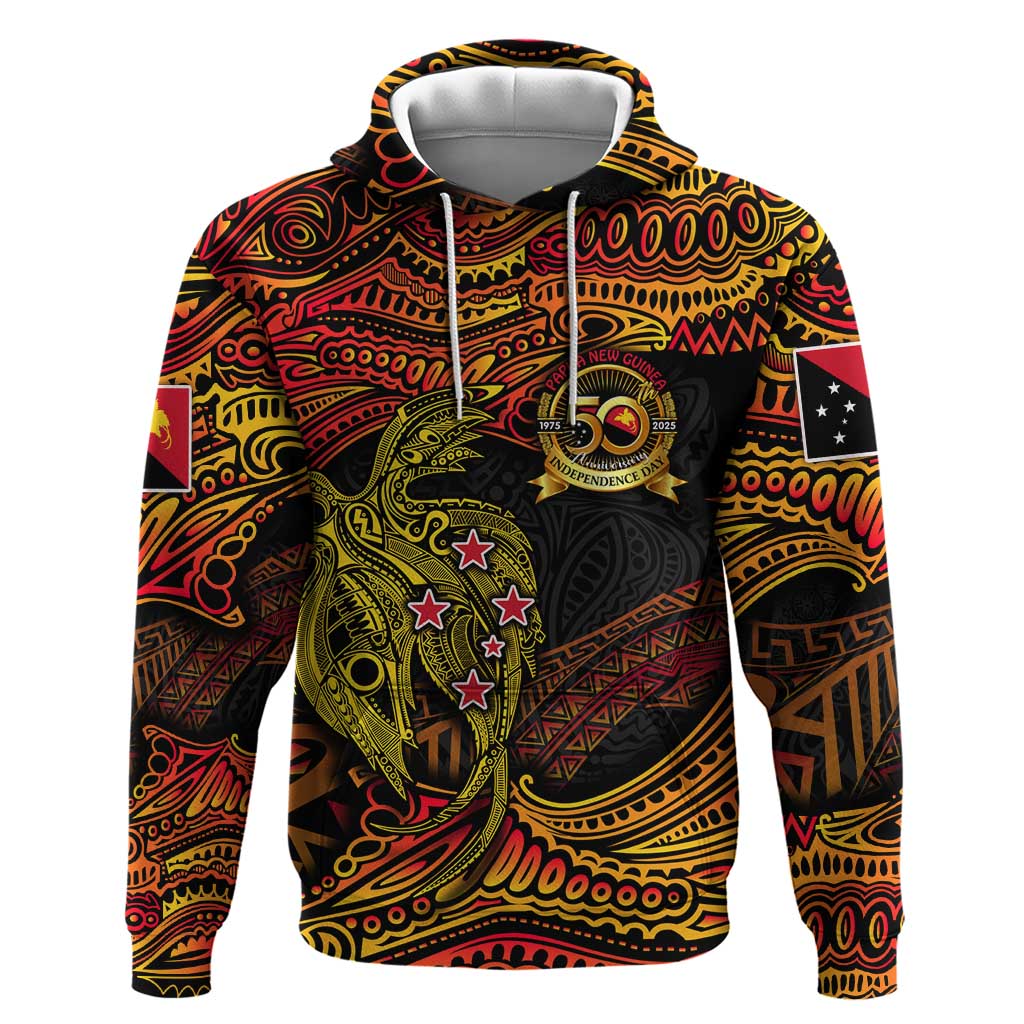 Papua New Guinea 50th Independence Day Zip Hoodie Culture Spirit and Sovereignty DT02 Pullover Hoodie Art - Polynesian Pride
