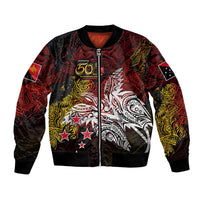 PNG 1975 - 2025 Bomber Jacket Papua New Guinea 50th Independence Anniversary DT02 Unisex Art - Polynesian Pride