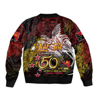 PNG 1975 - 2025 Bomber Jacket Papua New Guinea 50th Independence Anniversary DT02 - Polynesian Pride