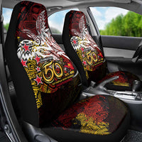 PNG 1975 - 2025 Car Seat Cover Papua New Guinea 50th Independence Anniversary DT02 - Polynesian Pride