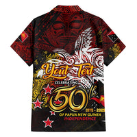 PNG 1975 - 2025 Family Matching Short Sleeve Bodycon Dress and Hawaiian Shirt Papua New Guinea 50th Independence Anniversary DT02 - Polynesian Pride
