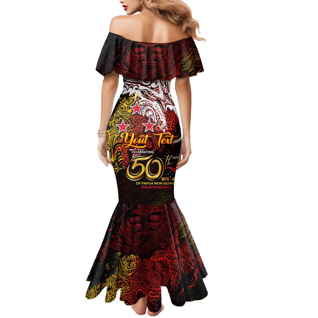 PNG 1975 - 2025 Mermaid Dress Papua New Guinea 50th Independence Anniversary DT02 - Polynesian Pride