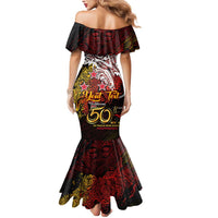PNG 1975 - 2025 Mermaid Dress Papua New Guinea 50th Independence Anniversary DT02 - Polynesian Pride