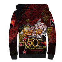 PNG 1975 - 2025 Sherpa Hoodie Papua New Guinea 50th Independence Anniversary DT02 - Polynesian Pride