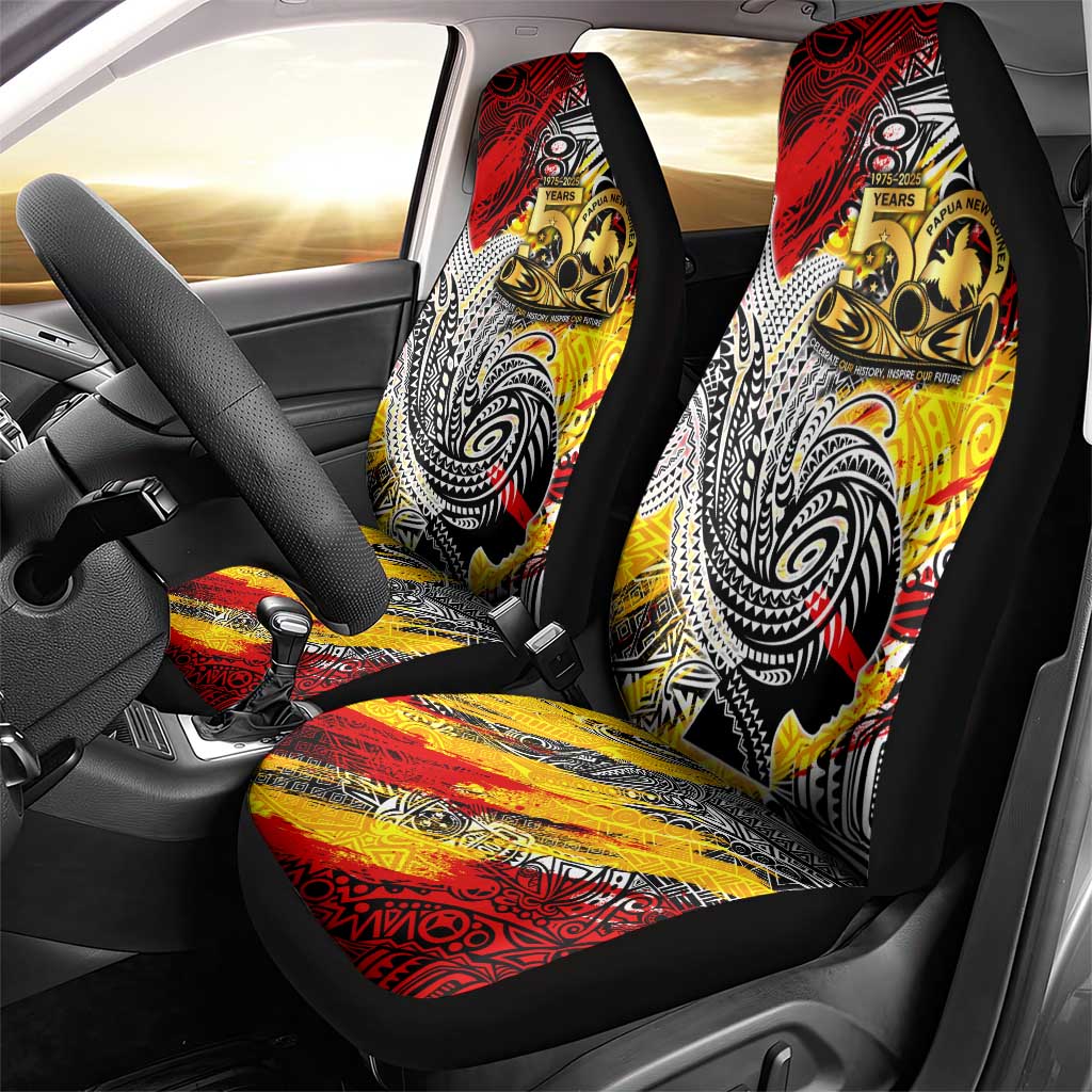 Papua New Guinea 50th Independence Day Car Seat Cover Celebrate Our History, Inspire Our Future DT02 - Polynesian Pride