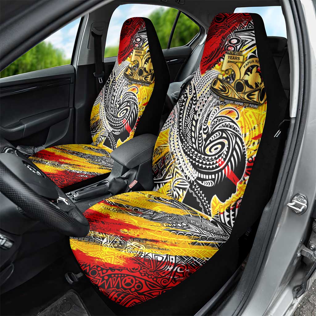 Papua New Guinea 50th Independence Day Car Seat Cover Celebrate Our History, Inspire Our Future DT02 - Polynesian Pride