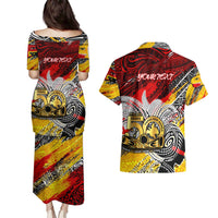 Papua New Guinea 50th Independence Day Couples Matching Puletasi and Hawaiian Shirt Celebrate Our History, Inspire Our Future DT02 - Polynesian Pride