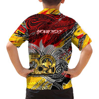 Papua New Guinea 50th Independence Day Family Matching Long Sleeve Bodycon Dress and Hawaiian Shirt Celebrate Our History, Inspire Our Future DT02 - Polynesian Pride