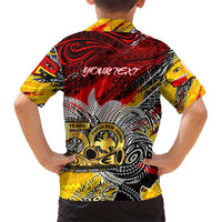 Papua New Guinea 50th Independence Day Family Matching Short Sleeve Bodycon Dress and Hawaiian Shirt Celebrate Our History, Inspire Our Future DT02 - Polynesian Pride
