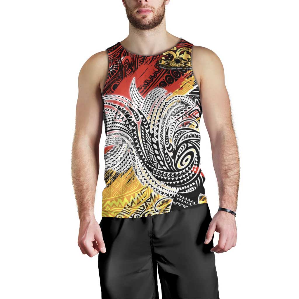 Papua New Guinea 50th Independence Day Men Tank Top Celebrate Our History, Inspire Our Future