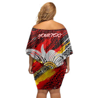 Papua New Guinea 50th Independence Day Off Shoulder Short Dress Celebrate Our History, Inspire Our Future DT02 - Polynesian Pride