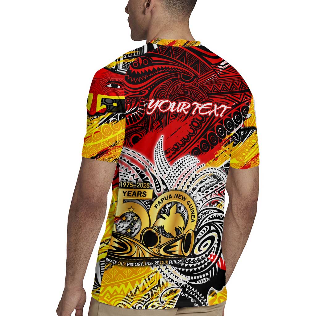 Papua New Guinea 50th Independence Day Rugby Jersey Celebrate Our History, Inspire Our Future