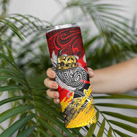 Papua New Guinea 50th Independence Day Skinny Tumbler Celebrate Our History, Inspire Our Future DT02 - Polynesian Pride