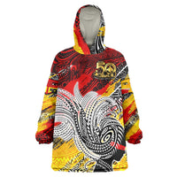 Papua New Guinea 50th Independence Day Wearable Blanket Hoodie Celebrate Our History, Inspire Our Future DT02 One Size Art - Polynesian Pride