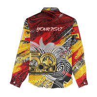 Papua New Guinea 50th Independence Day Women Casual Shirt Celebrate Our History, Inspire Our Future DT02 - Polynesian Pride