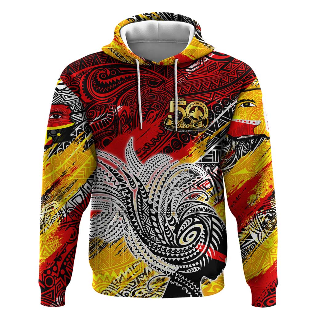 Papua New Guinea 50th Independence Day Zip Hoodie Celebrate Our History, Inspire Our Future DT02 Pullover Hoodie Art - Polynesian Pride