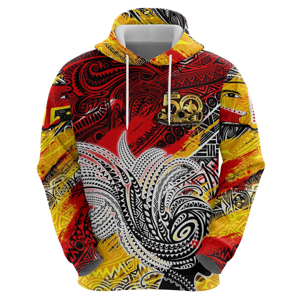 Papua New Guinea 50th Independence Day Zip Hoodie Celebrate Our History, Inspire Our Future DT02 - Polynesian Pride