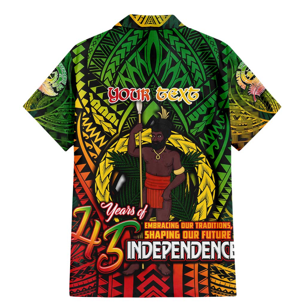 Vanuatu 45th Independence Anniversary Family Matching Mermaid Dress and Hawaiian Shirt Embracing Our Traditions Shaping Our Future DT02 - Polynesian Pride