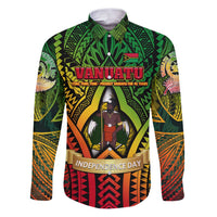 Vanuatu 45th Independence Anniversary Family Matching Puletasi and Hawaiian Shirt Embracing Our Traditions Shaping Our Future DT02 Dad's Shirt - Long Sleeve Art - Polynesian Pride