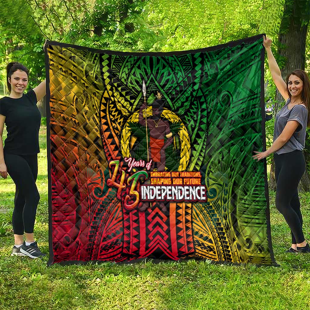 Vanuatu 45th Independence Anniversary Quilt Embracing Our Traditions Shaping Our Future DT02 - Polynesian Pride