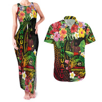 45th Anniversary of Freedom Vanuatu Couples Matching Tank Maxi Dress and Hawaiian Shirt Island Pride Cultural Power Pacific Unity DT02 Art - Polynesian Pride