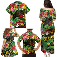 45th Anniversary of Freedom Vanuatu Family Matching Puletasi and Hawaiian Shirt Island Pride Cultural Power Pacific Unity DT02 - Polynesian Pride
