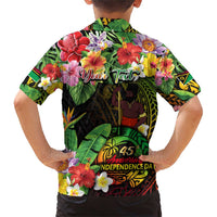 45th Anniversary of Freedom Vanuatu Family Matching Short Sleeve Bodycon Dress and Hawaiian Shirt Island Pride Cultural Power Pacific Unity DT02 - Polynesian Pride